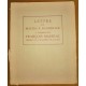 Lettre de Maurice Bardèche à François Mauriac