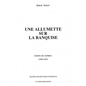 Serge Thion : Une allumette sur la banquise