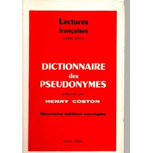 Henry Coston : Dictionnaire des pseudonymes