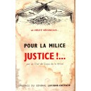 Pour la Milice justice ! (E.O.)